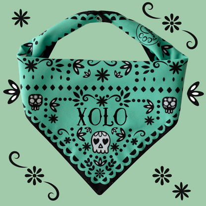 Papel Picado Verde Bandana