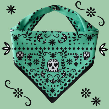 Papel Picado Verde Bandana
