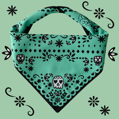 Papel Picado Verde Bandana